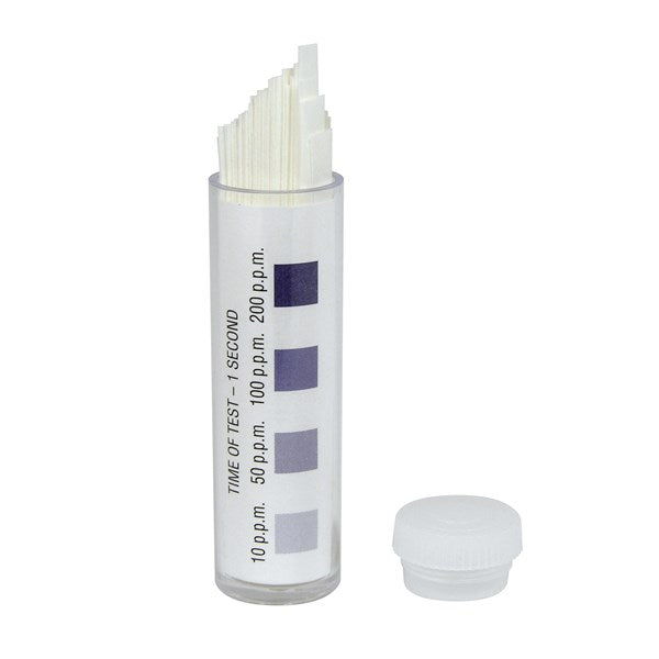 TIRAS MEDIR CONCENTRACION CLORO EN RANGO 10, 50, 100, 200 PPM. VIAL 100, TAYLOR No. 20302-01-11.