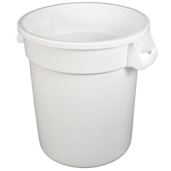 -BASURERO PLASTICO DE 32 GL. SIN TAPA BLANCO, IMPACT No. 7732-1.