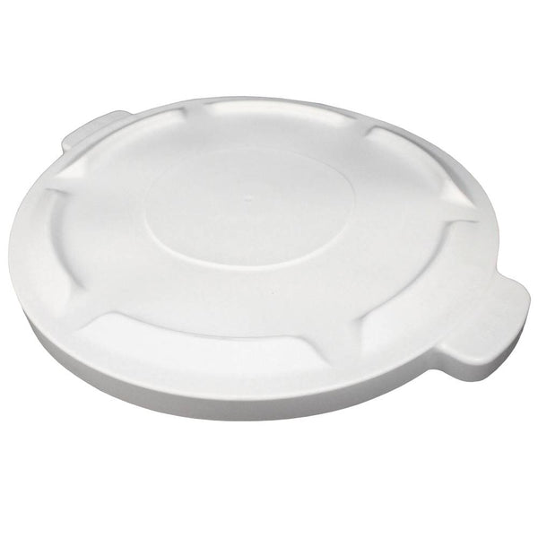 -TAPA PLASTICA PLANA PARA BASURERO 32 GL. BLANCA, IMPACT No. 7733-1.