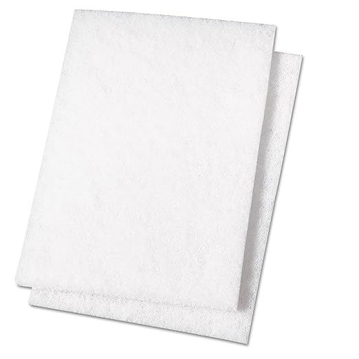 -BRILLO BLANCO DE RESTREGAR 6" X 9", STANDARD DUTY, PREMIER.
