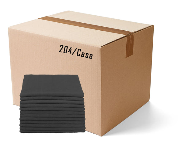 +PAÑO DE MICROFIBRA PARA LIMPIAR, 16" X 16" NEGRO, CAJA/204 UNIDADES, TERRY.
