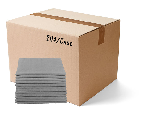 +PAÑO DE MICROFIBRA PARA LIMPIAR, 16" X 16" GRISES, CAJA/204 UNIDADES, TERRY.