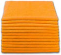 +PAÑO DE MICROFIBRA PARA LIMPIAR, 16" X 16" NARANJA, CAJA/204 UNIDADES, TERRY.