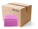 +PAÑO DE MICROFIBRA PARA LIMPIAR, 16" X 16" ROSADOS, CAJA/204 UNIDADES, TERRY.