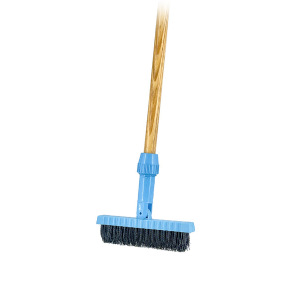 CEPILLO GIRATORIO FLO-PAC 7-1/2" CERDAS NEGRAS, MANGO MADERA 15/16" X 48", CARLISLE No.365320.