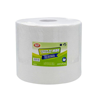 Rollo de Paños de Limpieza M80, 500 Hojas de 25 cm x 38 cm (9.8" x 15").