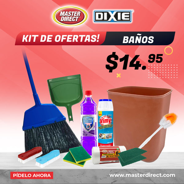 KIT DE ARTICULOS PARA LIMPIEZA DE BAÑOS