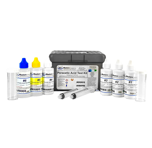 KIT DE TITULACION PARA MEDIR ACIDO PERACETICO (PAA) DE 20-400 PPM. MARCA MASTERS COMPANY D-10015-02