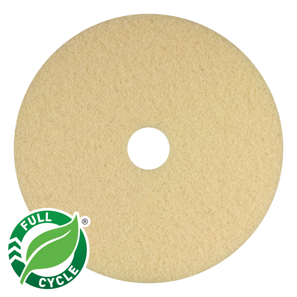PAD BEIGE PARA LIMPIEZA DE ALFOMBRAS DE 17" y 20" DE DIAMETRO.