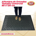-ALFOMBRA INTERIOR/EXTERIOR, COLOR CHARCOAL, TAMAÑO 80 X 120 CM.
