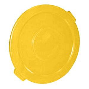 -TAPA PLASTICA PLANA PARA BASURERO 32 GL. AMARILLA, TRUST No. 1613YEL.