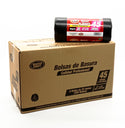Bolsas Basura Bio 37" X 50", 45 Gl (170L) Alta Den, 25 Micra, Rollo/25 Bolsas Negras, Master Direct.