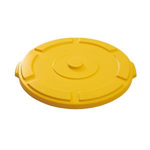-TAPA PLASTICA PLANA PARA BASURERO 44 GL. AMARILLA, TRUST No. 1614YEL.