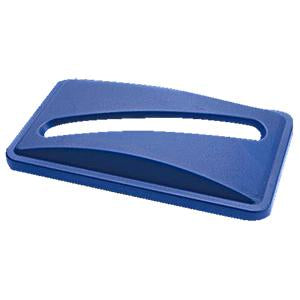 -TAPA PLASTICA PARA BASURERO RECTANGULAR AZUL, TRUST No. 1641GRN.