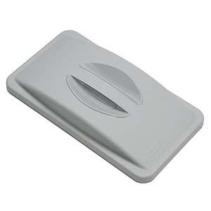 -TAPA PLASTICA PARA BASURERO RECTANGULAR GRIS; RUBBERMAID No.FG268988BEIG.