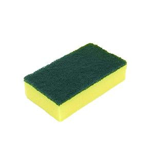 Esponja Mediana 3" X 5" con Brillo Verde Heavy Duty, Dixie.