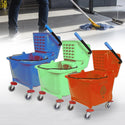 Cubo Plástico Colores de 9.5 Galones (36 QT.) Con Exprimidor Dixie.