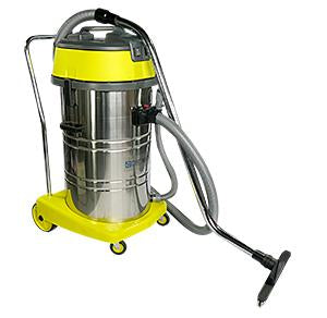 ASPIRADORA DE POLVO Y AGUA CON TANQUE ACERO INOXIDABLE 21 GLS., DIRT-MATIC J210.