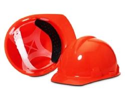 -CASCO DE SEGURIDAD BETA DURO DE 4 PTOS. DE SUSPENSION SIN RACHET EN COLOR NARANJA,