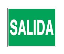 -LETRERO "SALIDA", BEST VALUE No. F08100.