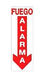 -LETRERO "ALARMA FUEGO", BEST VALUE No. F08121.