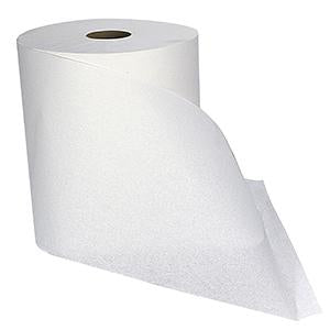 PAPEL TOALLA EN ROLLO BLANCO, 1000 PIES (300 METROS) X 8", CAMELOT No. 141, CAJA DE 6.