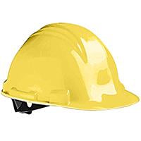 -CASCO DE SEGURIDAD HDPE, 4 PUNTOS SUSPENSION, AJUSTE TIPO PIN, AMARILLO PEAK NORTH No. A59020000.