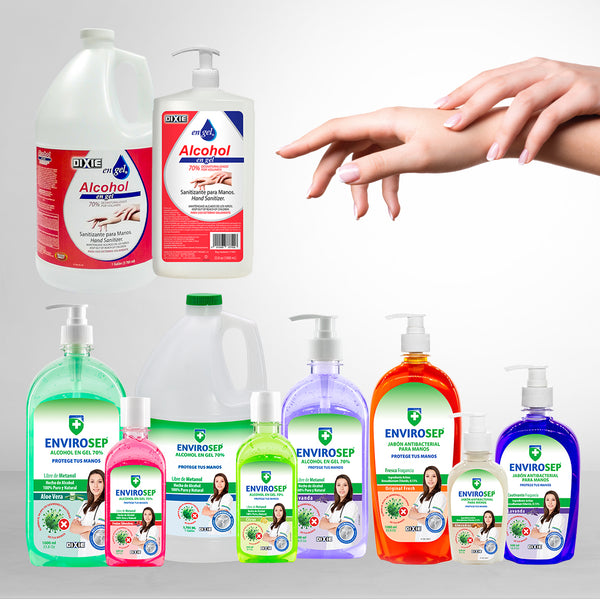 JABONES Y SANITIZANTES PARA MANOS