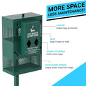 +ESTACION COMPACTA PARA DESECHOS DE MASCOTAS CON RECIPIENTE RECTANGULAR, FLASH FURNITURE No. G5S065425.