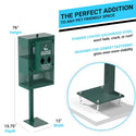 +ESTACION COMPACTA PARA DESECHOS DE MASCOTAS CON RECIPIENTE RECTANGULAR, FLASH FURNITURE No. G5S065425.