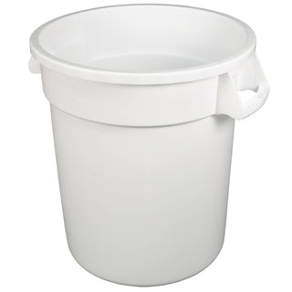 -BASURERO PLASTICO DE 32 GL. SIN TAPA BLANCO, IMPACT No. 7732-1.