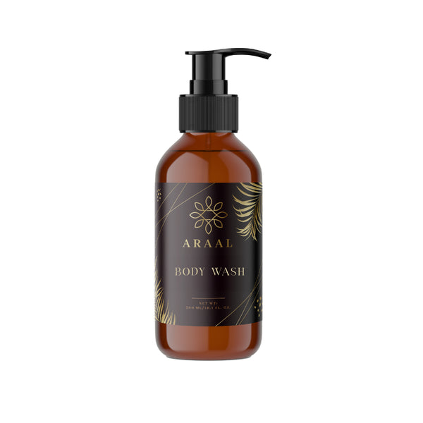 Body Wash ARAAL , Botella Dispensadora de 300 Ml. (10.7 Oz.).