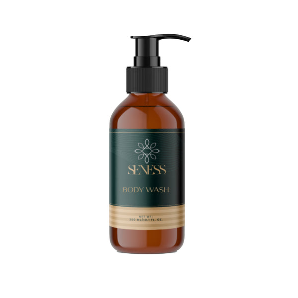 Body Wash SENESS , Botella Dispensadora de 300 Ml. (10.7 Oz.).