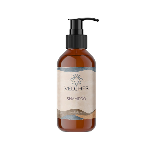 Shampoo VELCHES, Botella Dispensadora de 300 Ml. (10.7 Oz.).