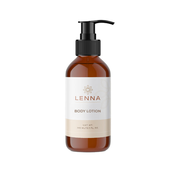 Body Lotion LENNA, Botella Dispensadora de 300 Ml. (10.7 Oz.).