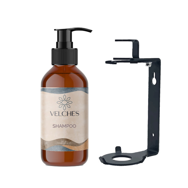 Shampoo VELCHES, Botella Dispensadora de 300 Ml. (10.7 Oz.).