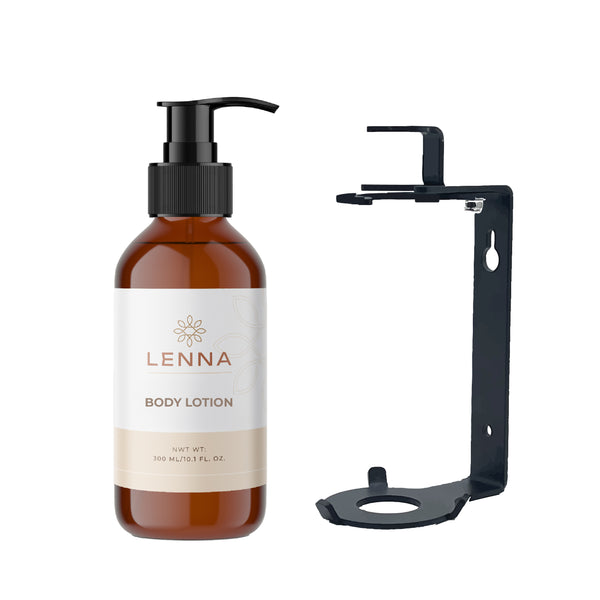 Body Lotion LENNA, Botella Dispensadora de 300 Ml. (10.7 Oz.).