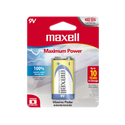 BATERIA ALCALINA MAXELL 9 VOLTIOSC (6LF22-1BP) - PAQUETE DE 1.