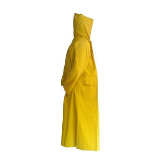 CAPOTE PARA LLUVIA DE VINYL COLOR AMARILLO DE 1 PIEZA.