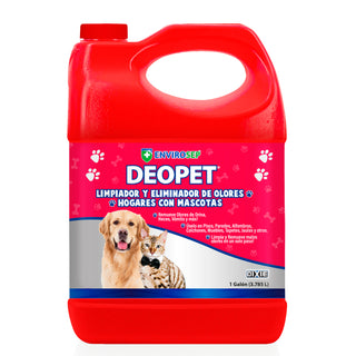 DEOPET - Limpiador y Eliminador de Olores • Hogares con Mascotas - Galón (3.785 Litros)