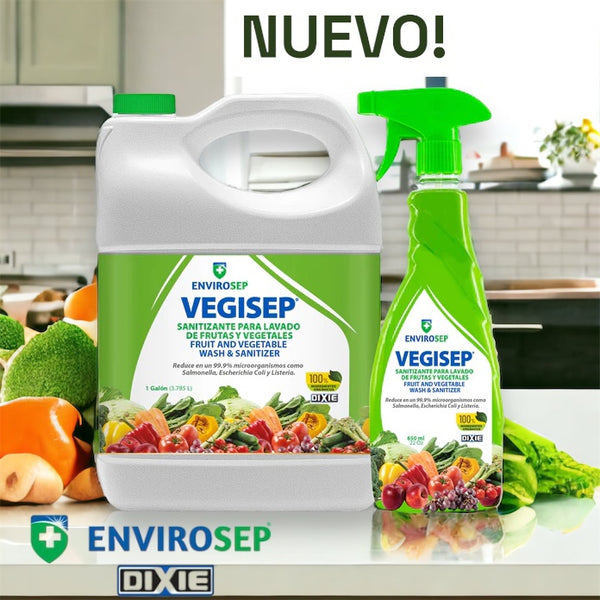 VEGISEP - PACK Galon (3.785 Litros). + Botella de 22 OZ (650 Ml) con Rociador.