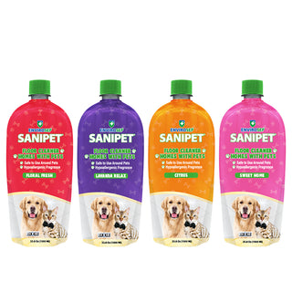 SANIPET - Floor Cleaner • Homes with Pets - 33.8 Oz. (1,000 ml).