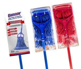 BRISCOT | MOP HEAD AND HANDLE KIT ON TRAY PACK | MOPA Y PALO DE TRAPEADOR EMPAQUE CARTON