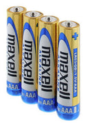 BATERIAS ALCALINAS MAXELL AAA (LR-03) - PAQUETE DE 4.