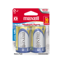 BATERIAS ALCALINAS MAXELL D (LR20-2BP), PAQUETE DE 2.