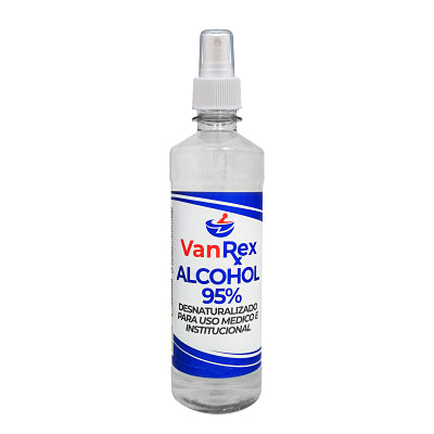VanRex Alcohol Desnaturalizado 95% - 24 Onzas con Atomizador