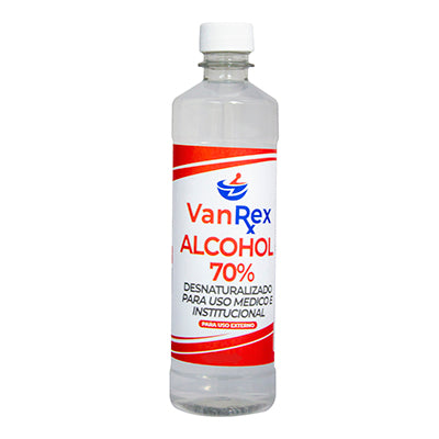 Alcohol Desnaturalizado VanRex 70% - 24 Onzas (710 ml).