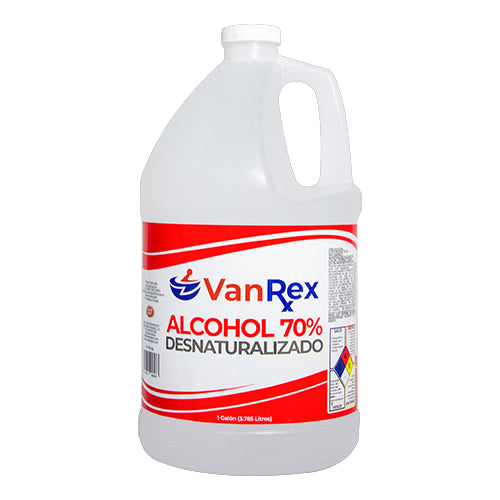 Alcohol Desnaturalizado VanRex 70% - Galón (3.785 Litros)