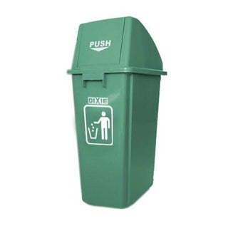 Comprar verde Basureros de Reciclaje Rectangular 16 Galones con Tapa Bisagra. Dixie.