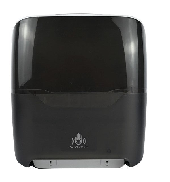 -DISPENSADOR DE PAPEL TOALLA JUMBO, AUTOMÁTICO CON SENSOR, NEGRO, MASTER DIRECT.